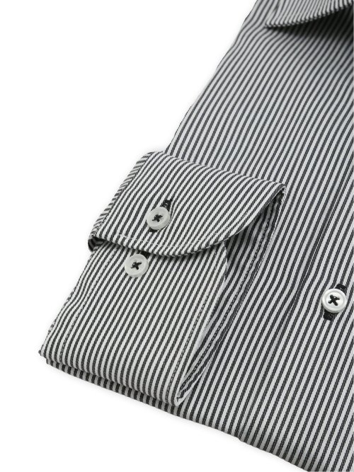 綿100% ノンアイロン NEWスタンダードフィット ワイドカラー長袖シャツ