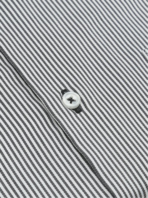 綿100% ノンアイロン NEWスタンダードフィット ワイドカラー長袖シャツ