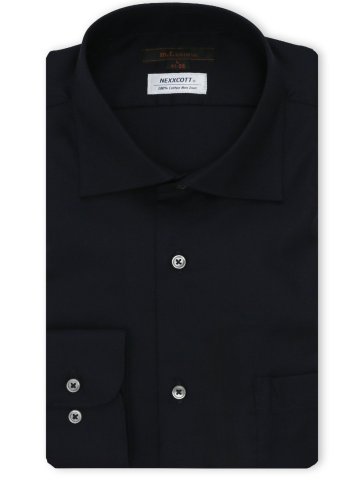 綿100% ノンアイロン NEWスタンダードフィット ワイドカラー長袖シャツ