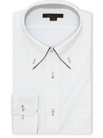 ノンアイロンストレッチ NEWスタンダードフィット ボタンダウン長袖ニットシャツ