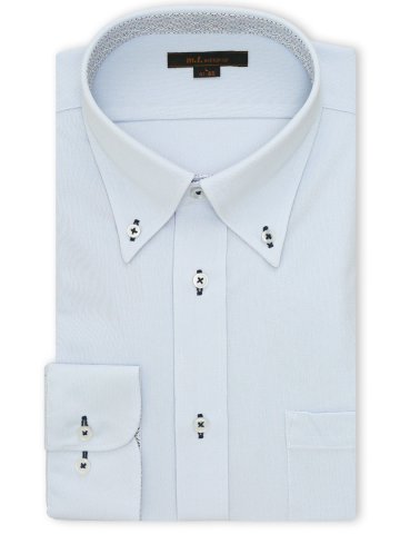 ノンアイロンストレッチ NEWスタンダードフィット ボタンダウン長袖ニットシャツ