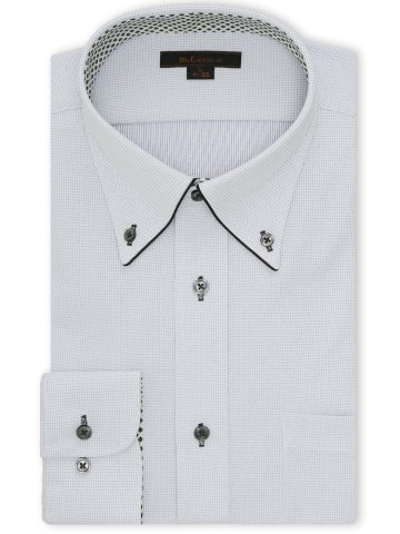 ノンアイロンストレッチ NEWスタンダードフィット ボタンダウン長袖ニットシャツ