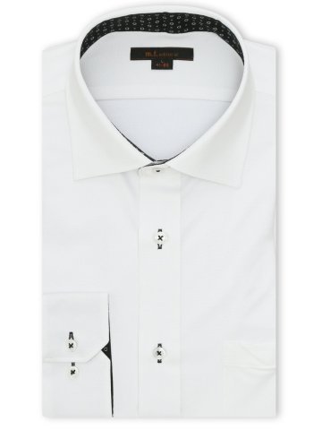 ノンアイロンストレッチ NEWスタンダードフィット ワイドカラー長袖ニットシャツ