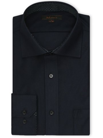 ノンアイロンストレッチ NEWスタンダードフィット ワイドカラー長袖ニットシャツ