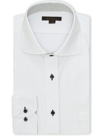 ノンアイロンストレッチ NEWスタンダードフィット カッタウェイ長袖ニットシャツ