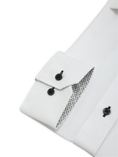 ノンアイロンストレッチ NEWスタンダードフィット カッタウェイ長袖ニットシャツ