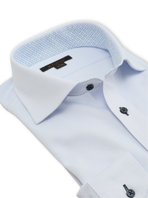 ノンアイロンストレッチ NEWスタンダードフィット カッタウェイ長袖ニットシャツ