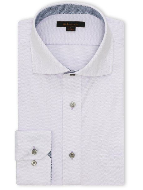 ノンアイロンストレッチ NEWスタンダードフィット カッタウェイ長袖ニットシャツ