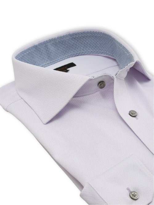 ノンアイロンストレッチ NEWスタンダードフィット カッタウェイ長袖ニットシャツ