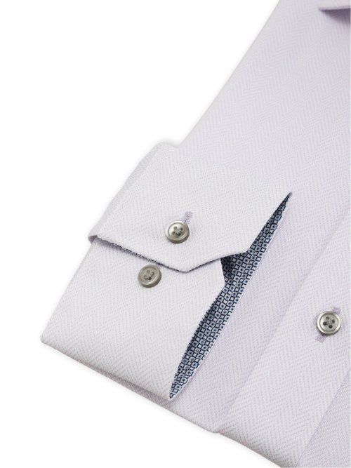 ノンアイロンストレッチ NEWスタンダードフィット カッタウェイ長袖ニットシャツ