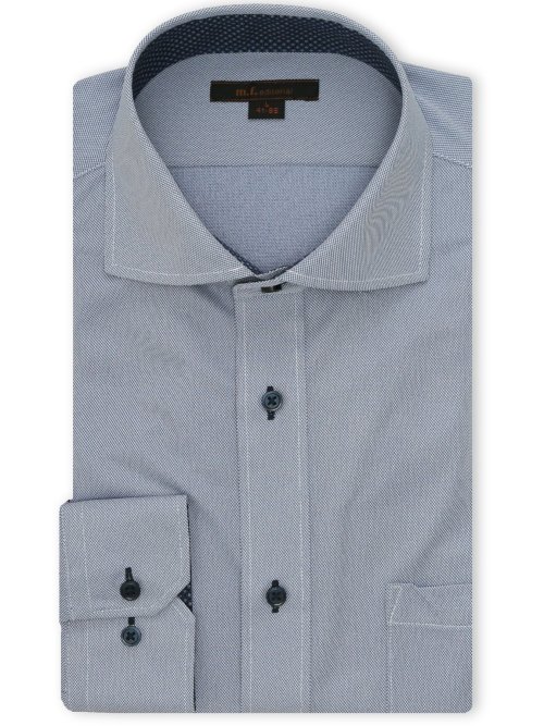 ノンアイロンストレッチ NEWスタンダードフィット カッタウェイ長袖ニットシャツ