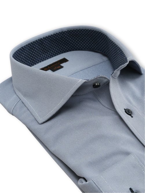 ノンアイロンストレッチ NEWスタンダードフィット カッタウェイ長袖ニットシャツ