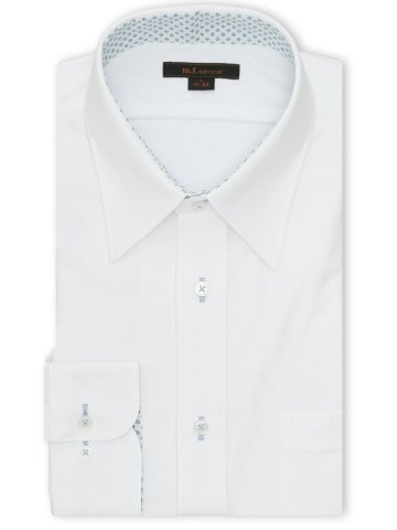 ノンアイロンストレッチ NEWスタンダードフィット レギュラーカラー長袖ニットシャツ