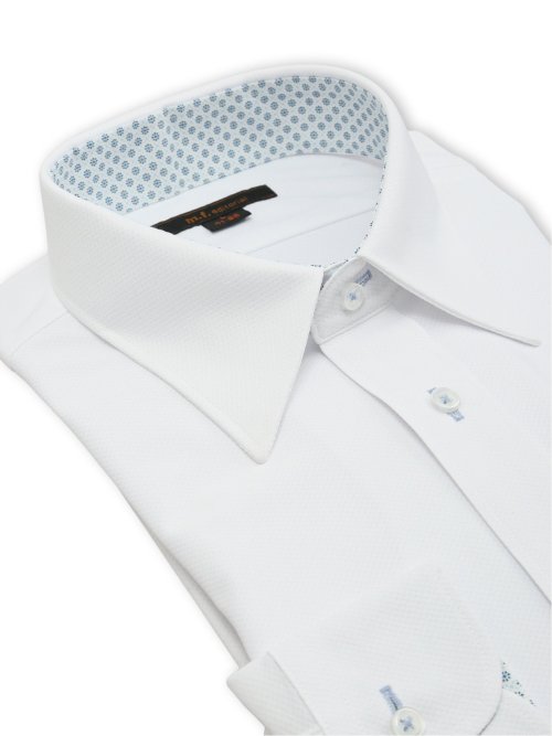 ノンアイロンストレッチ NEWスタンダードフィット レギュラーカラー長袖ニットシャツ