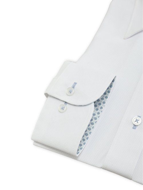 ノンアイロンストレッチ NEWスタンダードフィット レギュラーカラー長袖ニットシャツ