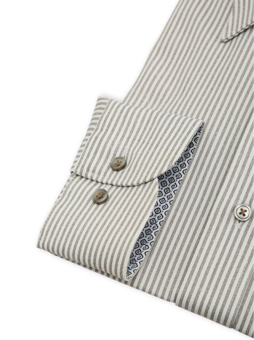 ノンアイロンストレッチ NEWスタンダードフィット レギュラーカラー長袖ニットシャツ