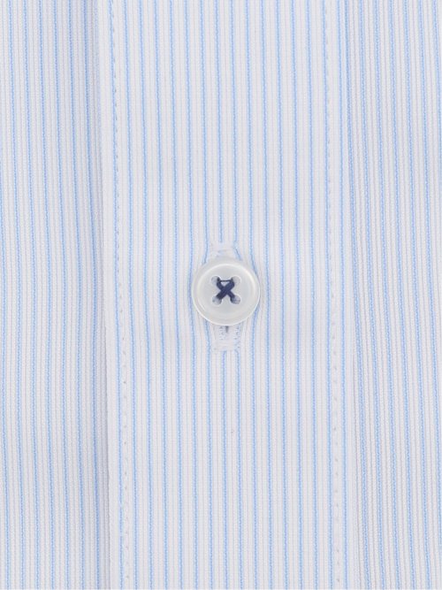 ノーアイロンストレッチ スタンダードフィット ドゥエボタンダウン半袖ニットシャツ