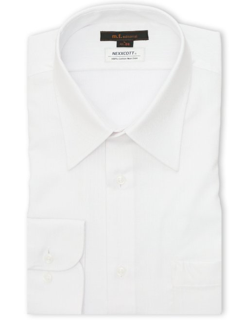 綿100% ノンアイロン NEWスタンダードフィット レギュラーカラー長袖