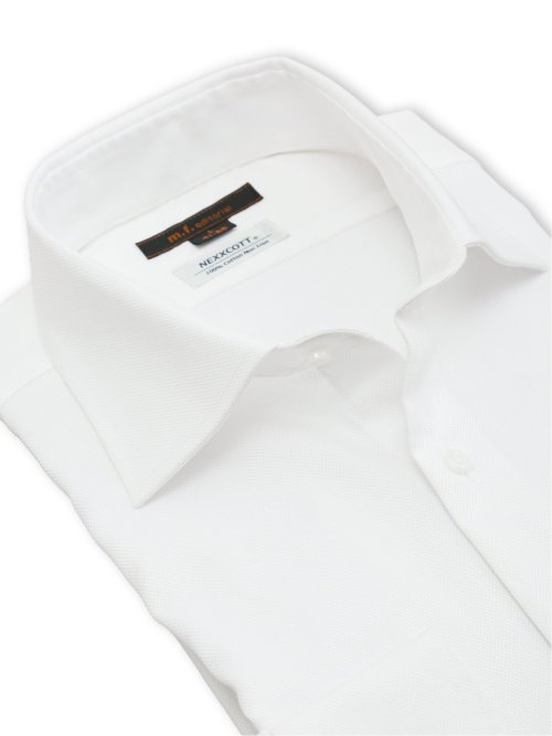 綿100% ノンアイロン NEWスタンダードフィット ワイドカラー長袖シャツ