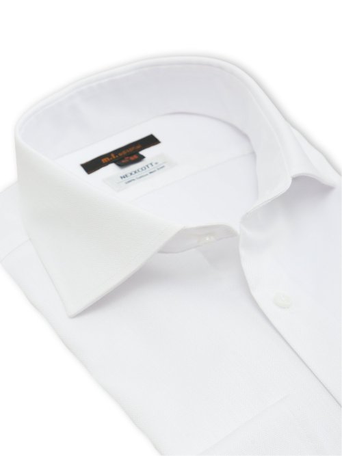 綿100% ノンアイロン NEWスタンダードフィット カッタウェイ長袖シャツ