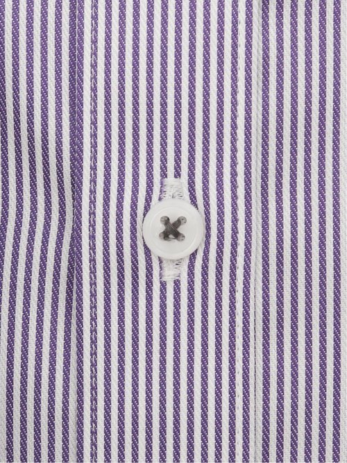 綿100% ノーアイロン スタンダードフィットカッタウェイ長袖シャツ