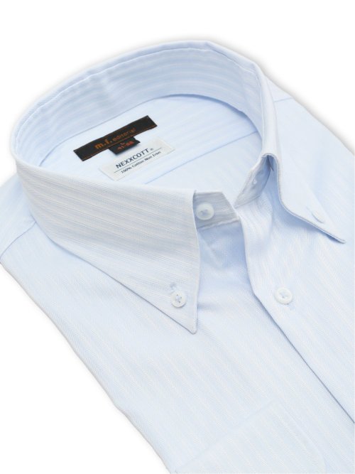 綿100% ノンアイロン NEWスタンダードフィット ボタンダウン長袖シャツ