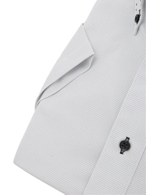 ノーアイロンストレッチ スタンダードフィット ボタンダウン半袖ニットシャツ