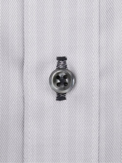 綿100% ノーアイロン スタンダードフィットカッタウェイ長袖シャツ