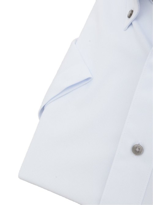 ノーアイロンストレッチ スタンダードフィット ボタンダウン半袖ニットシャツ