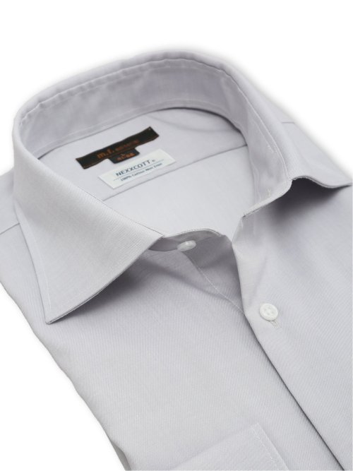 綿100% ノンアイロン NEWスタンダードフィット ワイドカラー長袖シャツ