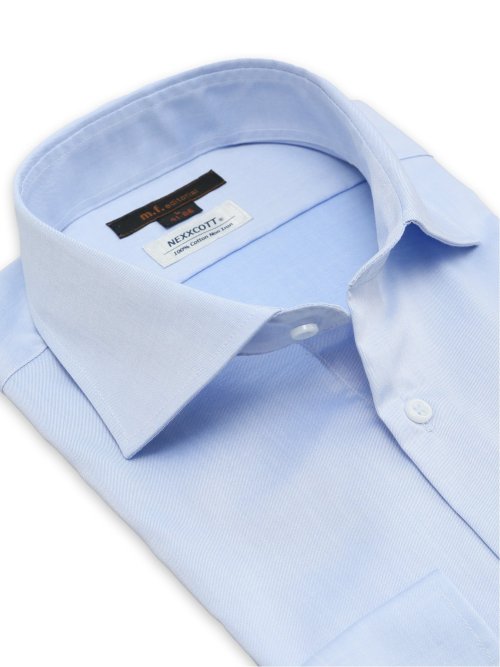 綿100% ノンアイロン NEWスタンダードフィット カッタウェイ長袖シャツ