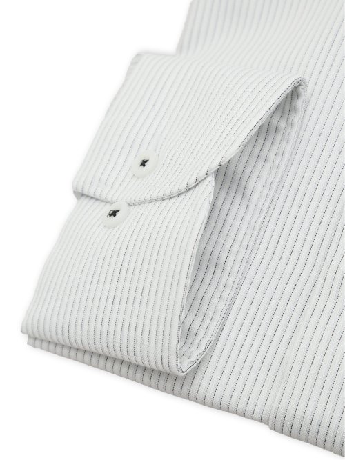 綿100% ノンアイロン NEWスタンダードフィット ワイドカラー長袖シャツ