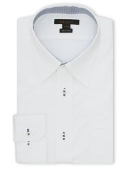 イージーアイロン ストレッチ NEWスタンダードフィット レギュラーカラー長袖シャツ