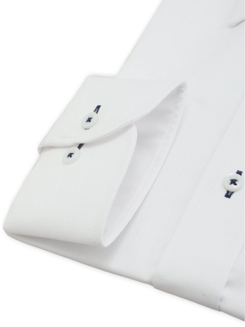 イージーアイロン ストレッチ NEWスタンダードフィット レギュラーカラー長袖シャツ