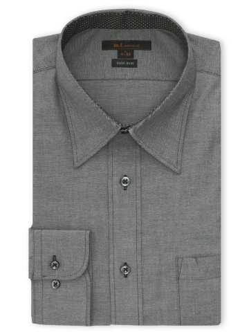 イージーアイロン ストレッチ NEWスタンダードフィット レギュラーカラー長袖シャツ