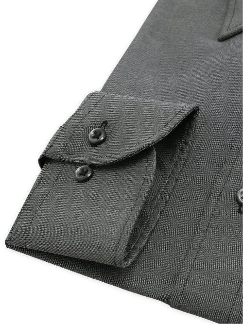 イージーアイロン ストレッチ NEWスタンダードフィット レギュラーカラー長袖シャツ