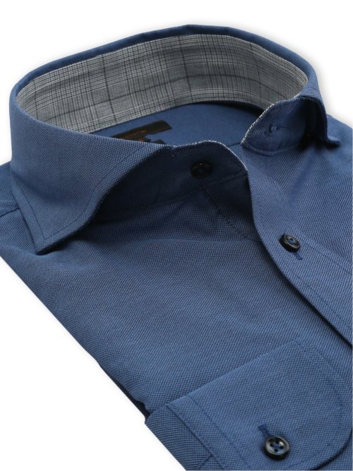 イージーアイロン ストレッチ NEWスタンダードフィット スナップダウン長袖シャツ