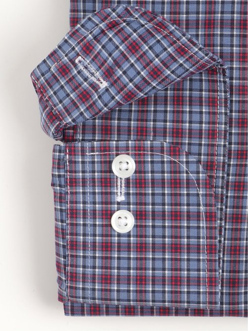 綿100% スタンダードフィット ボタンダウン長袖シャツ