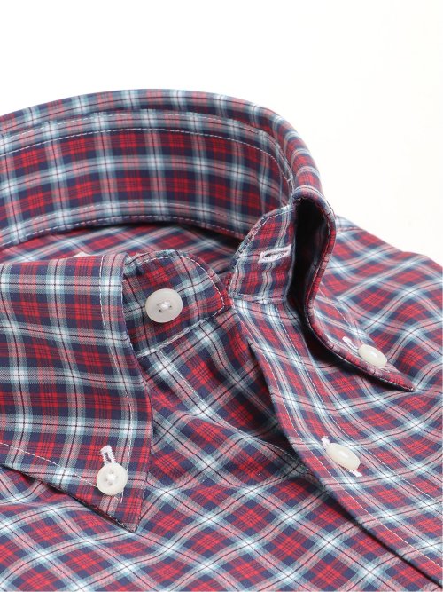 綿100% スタンダードフィット ボタンダウン長袖シャツ