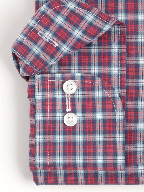 綿100% スタンダードフィット ボタンダウン長袖シャツ