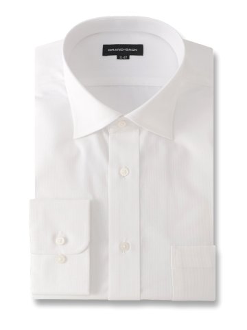 【大きいサイズ】グランバック/GRAND-BACK 形態安定 ワイドカラー長袖シャツ