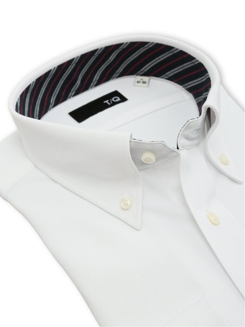 ノンアイロンストレッチ NEWスタンダードフィット ボタンダウン長袖ニットシャツ