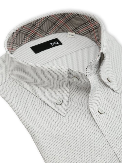 ノンアイロンストレッチ NEWスタンダードフィット ボタンダウン長袖ニットシャツ