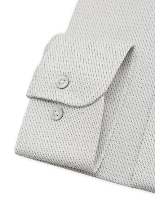 ノンアイロンストレッチ NEWスタンダードフィット ボタンダウン長袖ニットシャツ