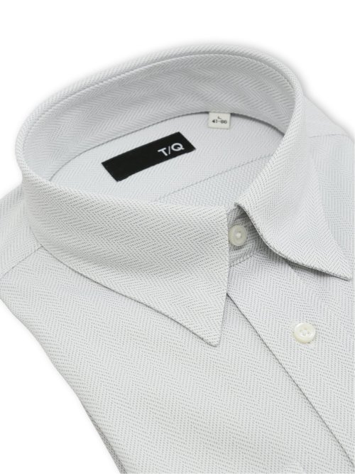 ノンアイロンストレッチ NEWスタンダードフィット 隠しボタンダウン長袖ニットシャツ