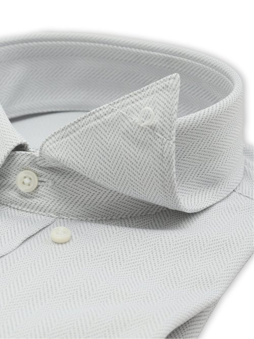 ノンアイロンストレッチ NEWスタンダードフィット 隠しボタンダウン長袖ニットシャツ