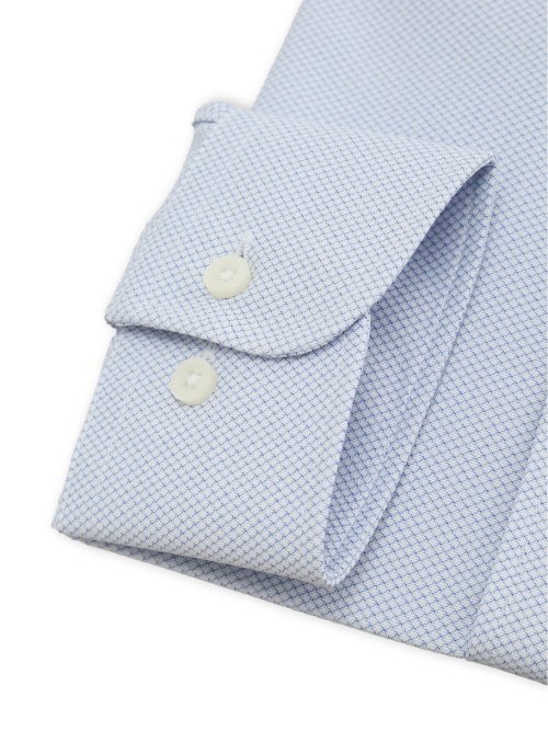 ノンアイロンストレッチ NEWスタンダードフィット 隠しボタンダウン長袖ニットシャツ