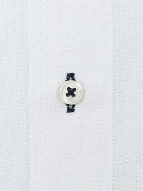 ノーアイロンストレッチ スタンダードフィット ワイドカラー長袖ニットシャツ