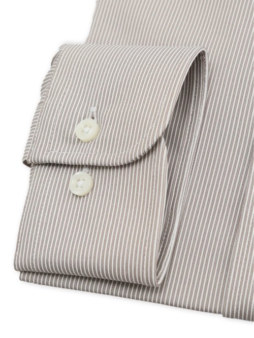 ノンアイロンストレッチ NEWスタンダードフィット 隠しボタンダウン長袖ニットシャツ