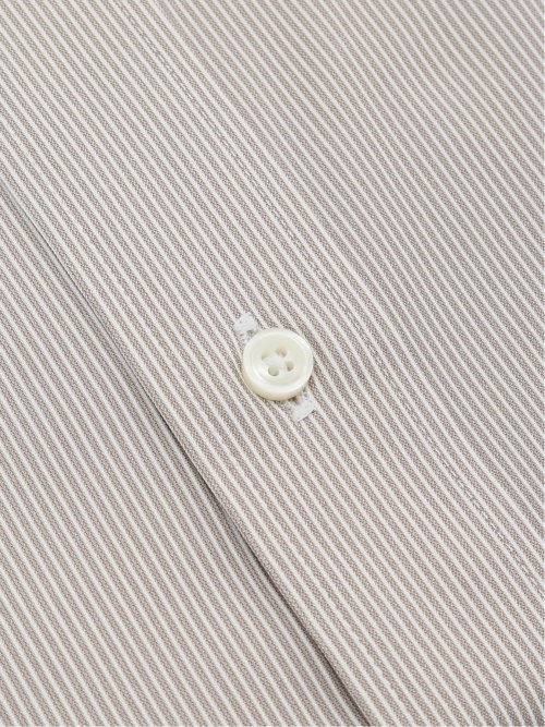 ノンアイロンストレッチ NEWスタンダードフィット 隠しボタンダウン長袖ニットシャツ